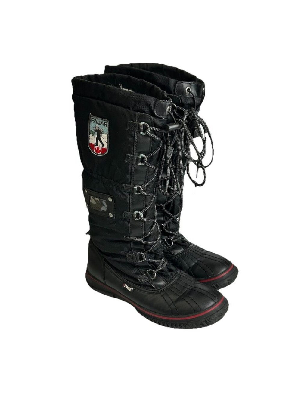 PAJAR Canada Grip Tall Snow Winter Boots -30C Black Waterproof Women US 10/EU 41